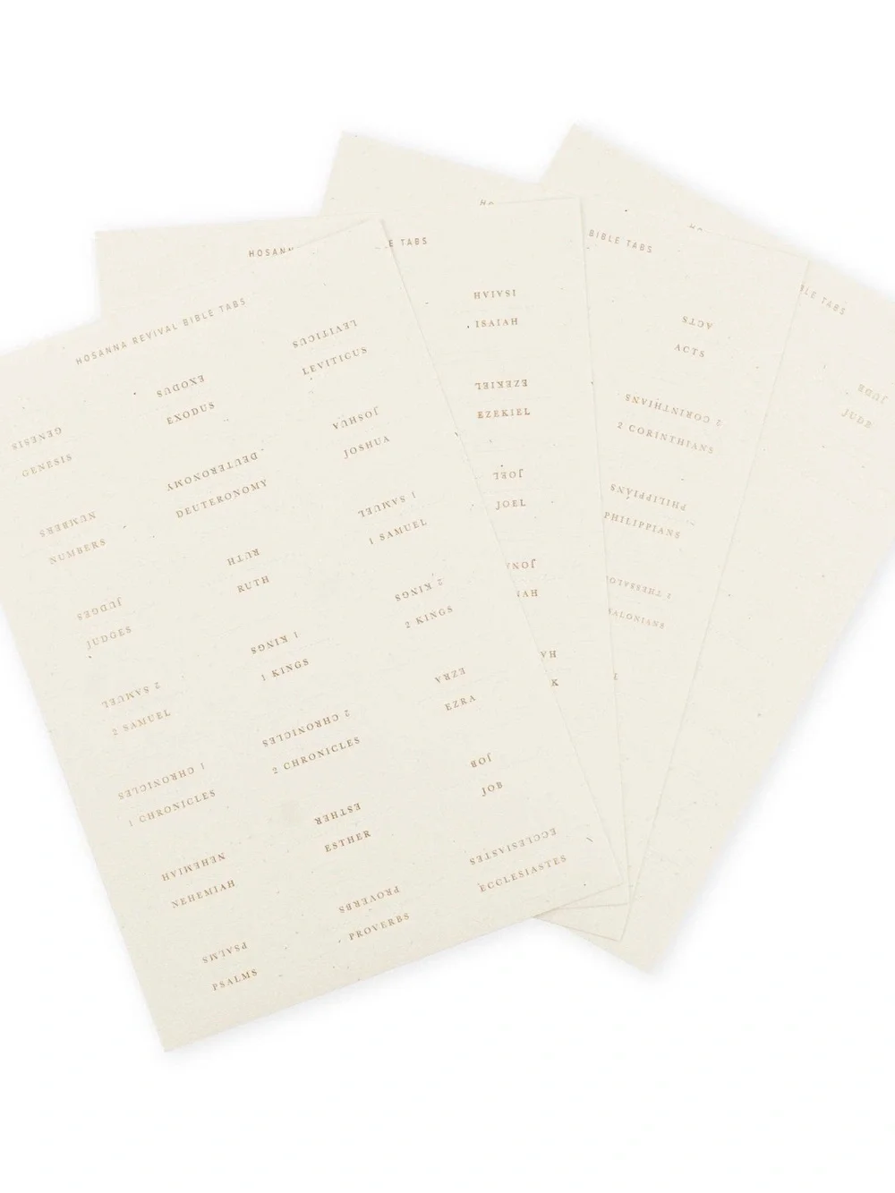 Hosanna Revival Gold Foiling Bible Tabs